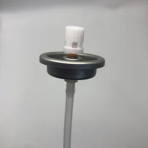 Carburetor cleaner aerosol spray nozzle assembly mechanism assembly mechanism